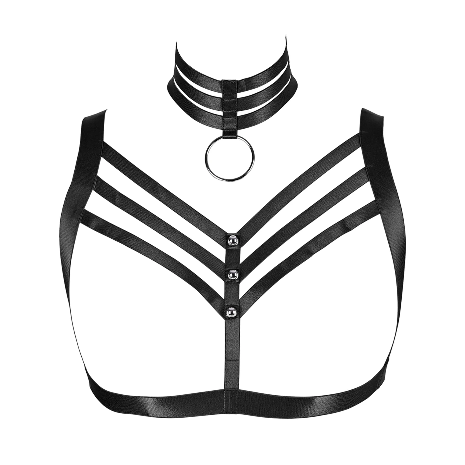 

Sexy Body Harness Bondage Garter Belt Harness Lingerie Gothic Crop Tops Bra Chest Harajuku Erotic Body Cage Bra Suspenders