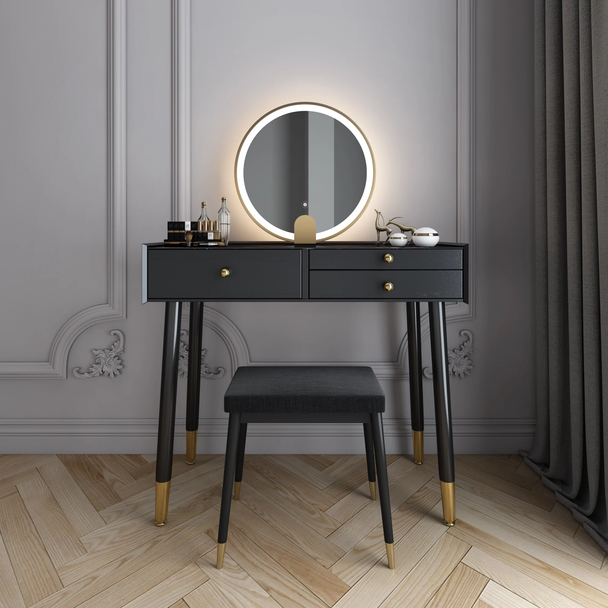 Minimalist Desgin Vanity Table Mini Service Closets Storage Dressing Table Organizer Women Mesa De Maquillaje Trendy Furniture