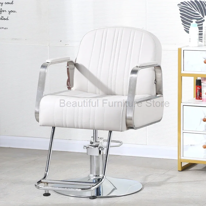 

Professional Hairdressing Chairs Swivel Ergonomic Footrest Leather Aesthetic Chair Hair Salon Chaises Barber Equipment MQ50BC