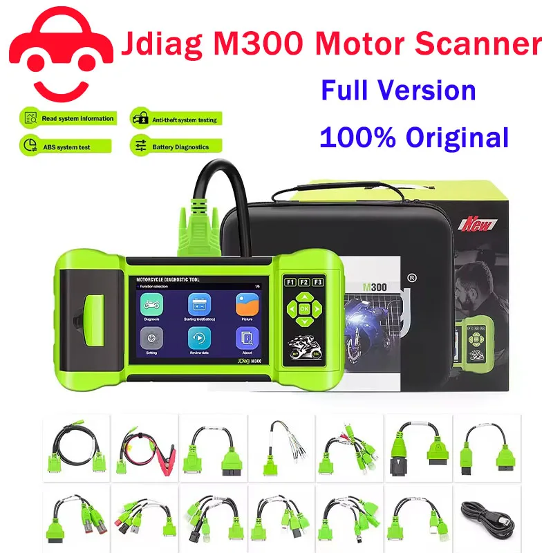 JDiag M300 Full Motorcycle Diagnostic Scanner Helps the Technician to Diagnose Problems motorcycle scanner jdiag m300 full