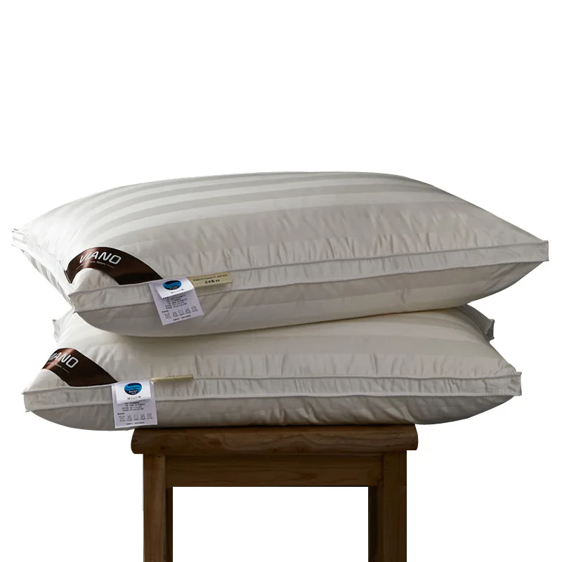 

Silk, down pillow, white goose down core, bread, , memory, neck protection, single and double.