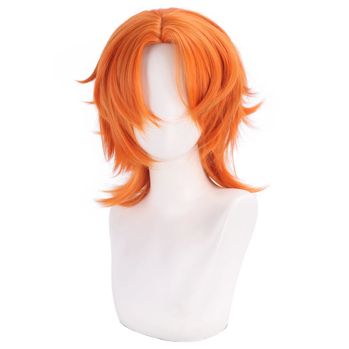 Nick Wilde Cosplay Wig Short Anime Heat Resistant Synthetic Wigs for Halloween Carnival Party