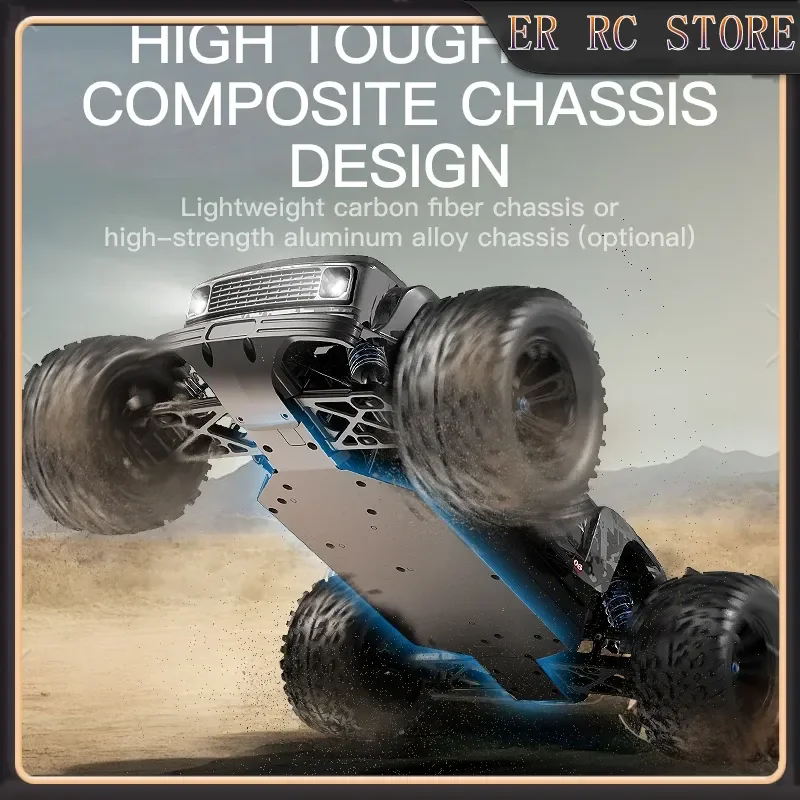 

KFPLAN RC Off-Road Vehicle 1/12 Scale Electric Remote Control Car with High-Speed Brushless Motor Model Toy for Gifting