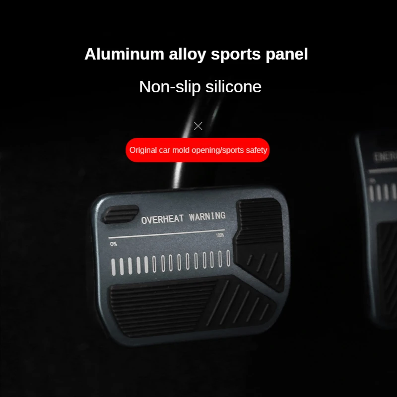 Foot Pedal Pad Cover for Tesla Model 3 Y 2023 New Design Brake Rest Sport Energy Alloy Silcone Non-Slip Performance Accelerator