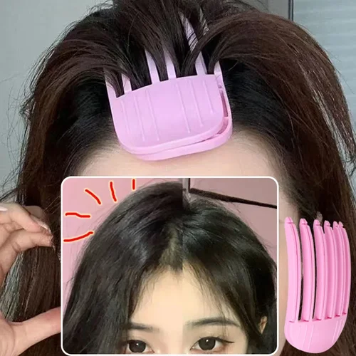 Peine con Clips de raíces de pelo esponjoso, peines de plástico para esculpir el viento, rizo de volumen Natural, 3 dientes, 6 dientes, artefactos superiores de calavera alta, peine de viento