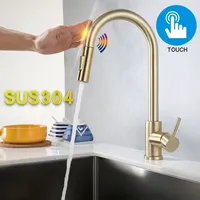 Smart Touch Kitchen Faucets Crane for Sensor Kitchen Water Sink Mixer Rotate Tap Cold and Hot Water Tap Touch Sensor Faucet