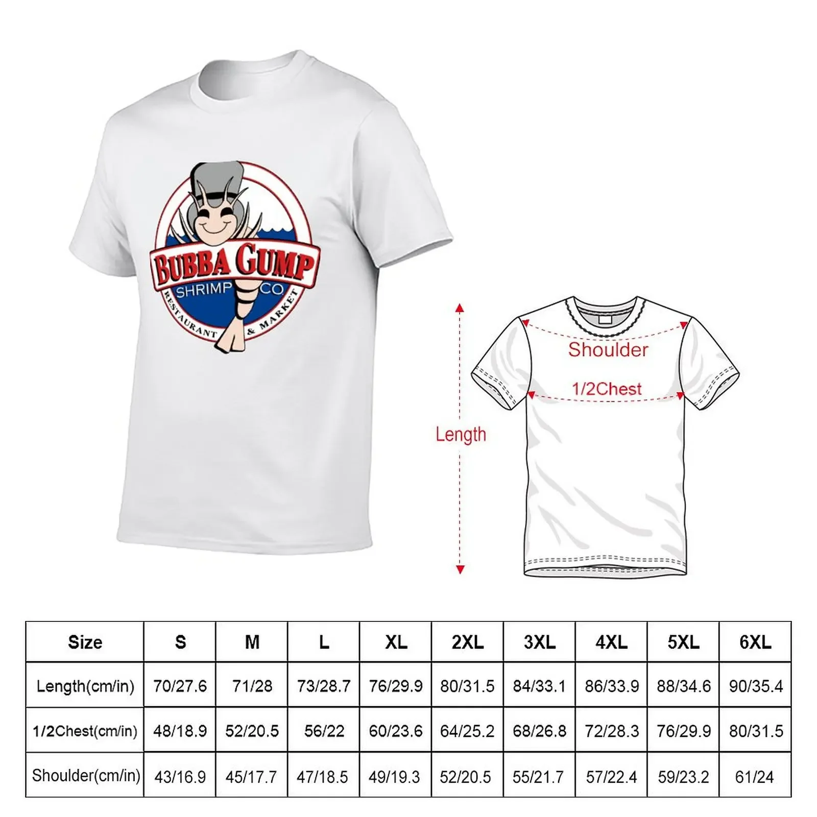 Bubba Gump T-Shirt plus size clothes customizeds plain t shirt for men