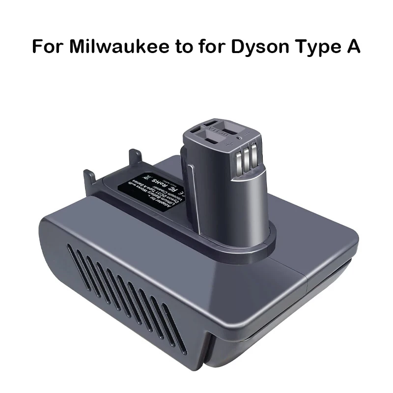 Suitable for Dyson Type A Vacuum Cleaners MIL31A Power Tool Battery Converter Suitable for Milwaukee 18V Li-ion Batteries