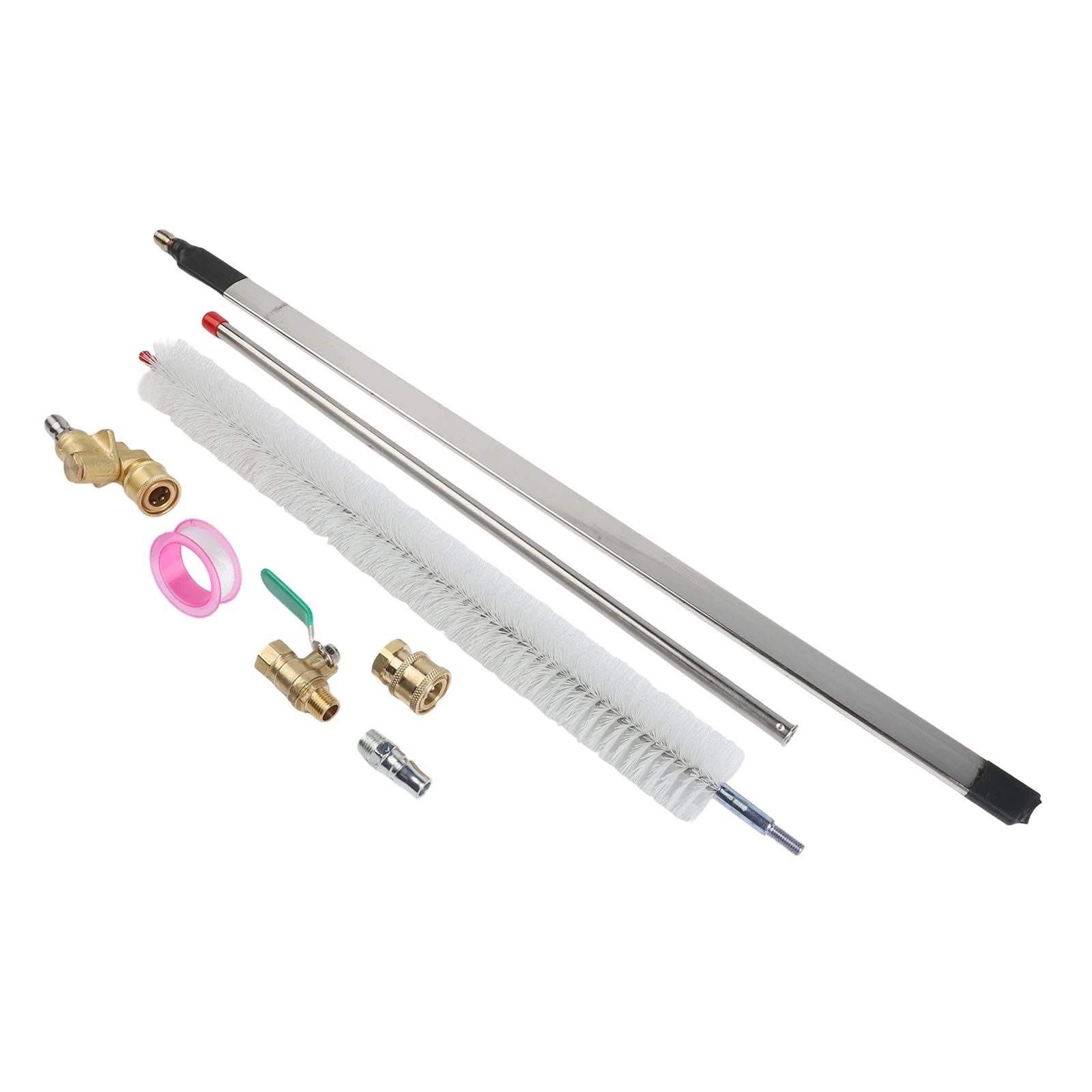 for Quick Connectors Radiator Cleaning Brush High Pressure for Performance Long Rod And Flexible Tilt Quick Connector Cleaning