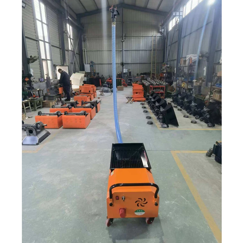 Small Mobile Concrete Pump with Secondary Structure Screw Pump, Used for Secondary Concrete Transportation.