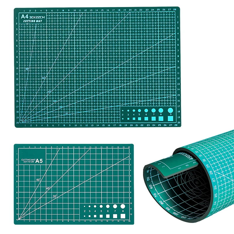 1PC Craft Mat A5/A4 Size Green Cutting Mat Non Slip Cut Pad Desktop Handmade DIY Patchwork Tool Carving Scrapbooking Gadgets ZYF