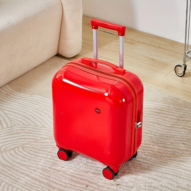 HOMEFISH 18" Lightweight Carry-On. Durable PVC, Quiet Spinner Wheels & TSA Lock. Perfect for Travel & Business!