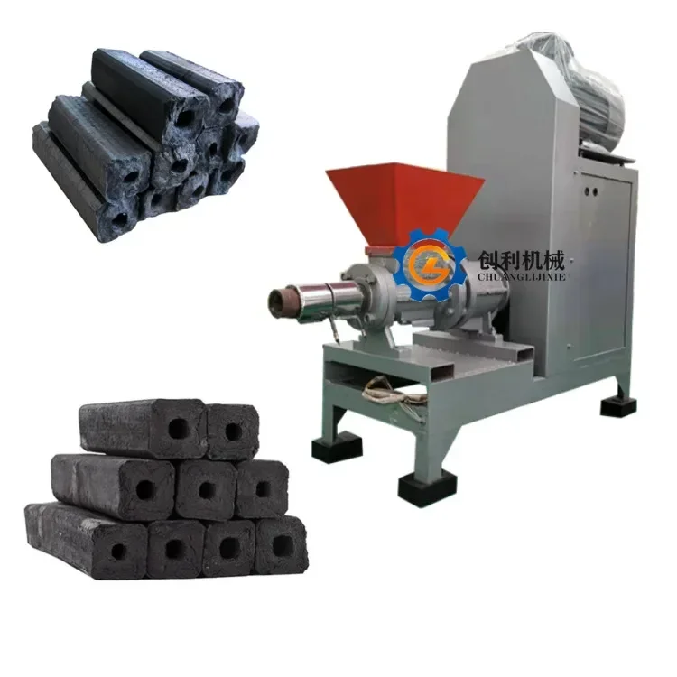 

China professional briquetting extruder manufacturer corn cob charcoal briquette making machine