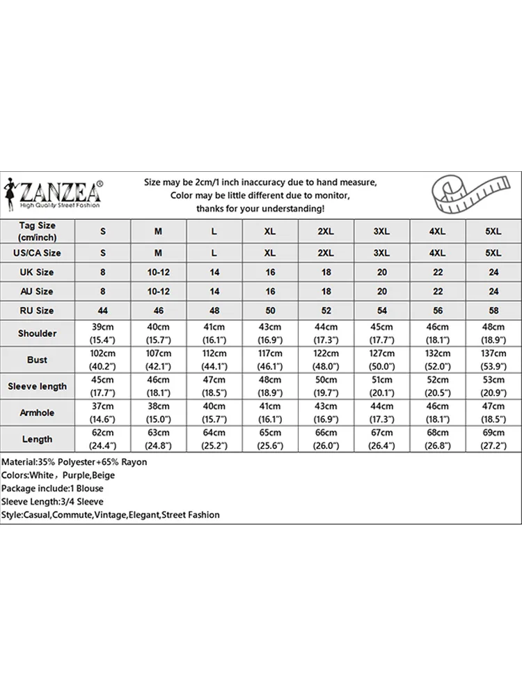 بلوزة zazea من الدانتيل العتيق للنساء ، قمم بأكمام ، سترة فضفاضة ، ضمادة خلفية ، عطلة ، أحادية اللون ، أنيقة ، أنيقة ، الموضة ، الصيف ،