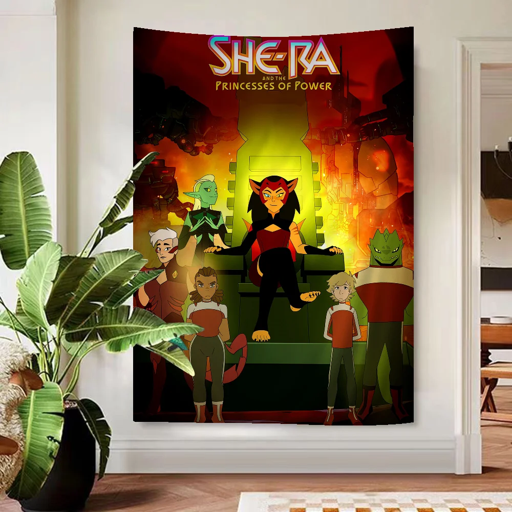 

She Ra And The Princesses Of Power Anime Anime Tapestry Indian Buddha Wall Decoration Witchcraft Hippie Wall Hanging Sheets