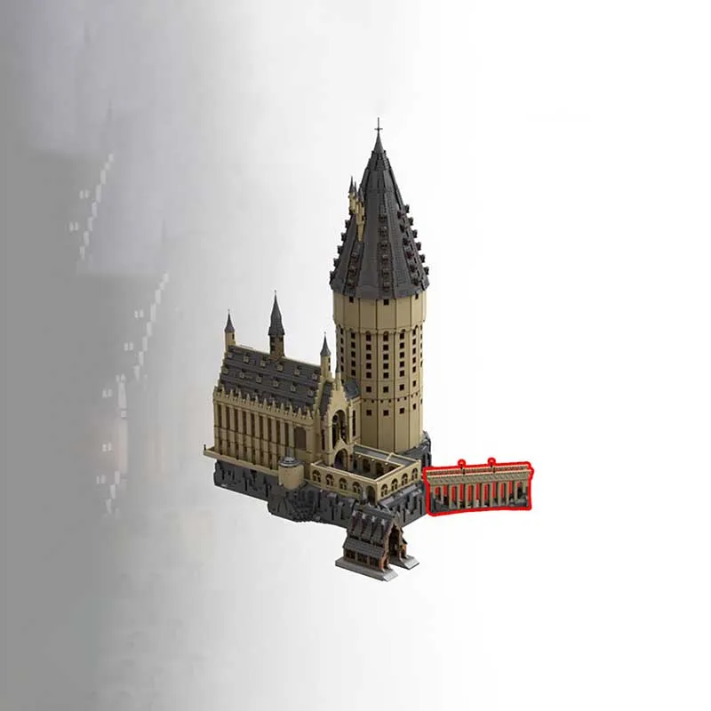 Moc Bausteine Magie Schule Modulare Viaduct Brücke Modell Technologie Ziegel DIY Montage Spielzeug Bau Urlaub Geschenke