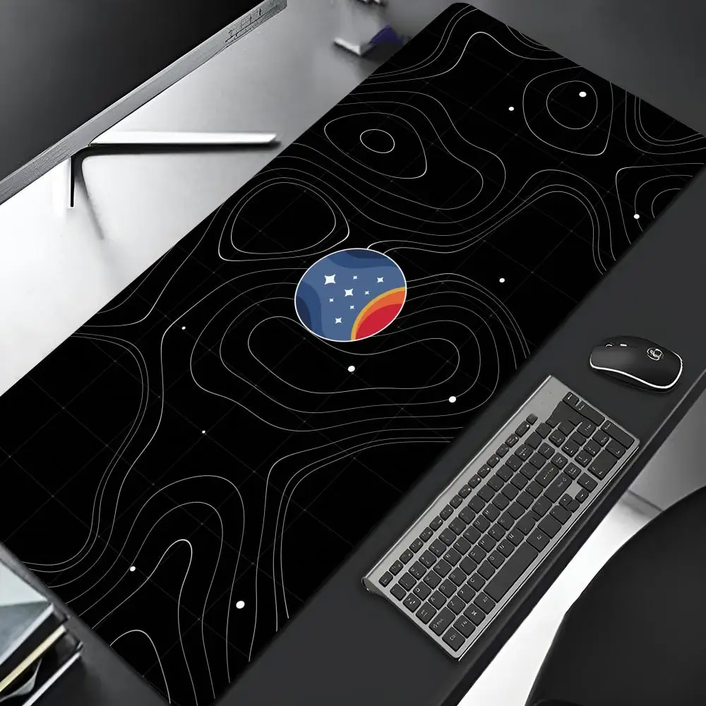 S-StarfieldS Mouse Pad Gaming Locking Edge Big Computer Gamer Large Rubber Art Mousepad Laptop Anime Desk Mat