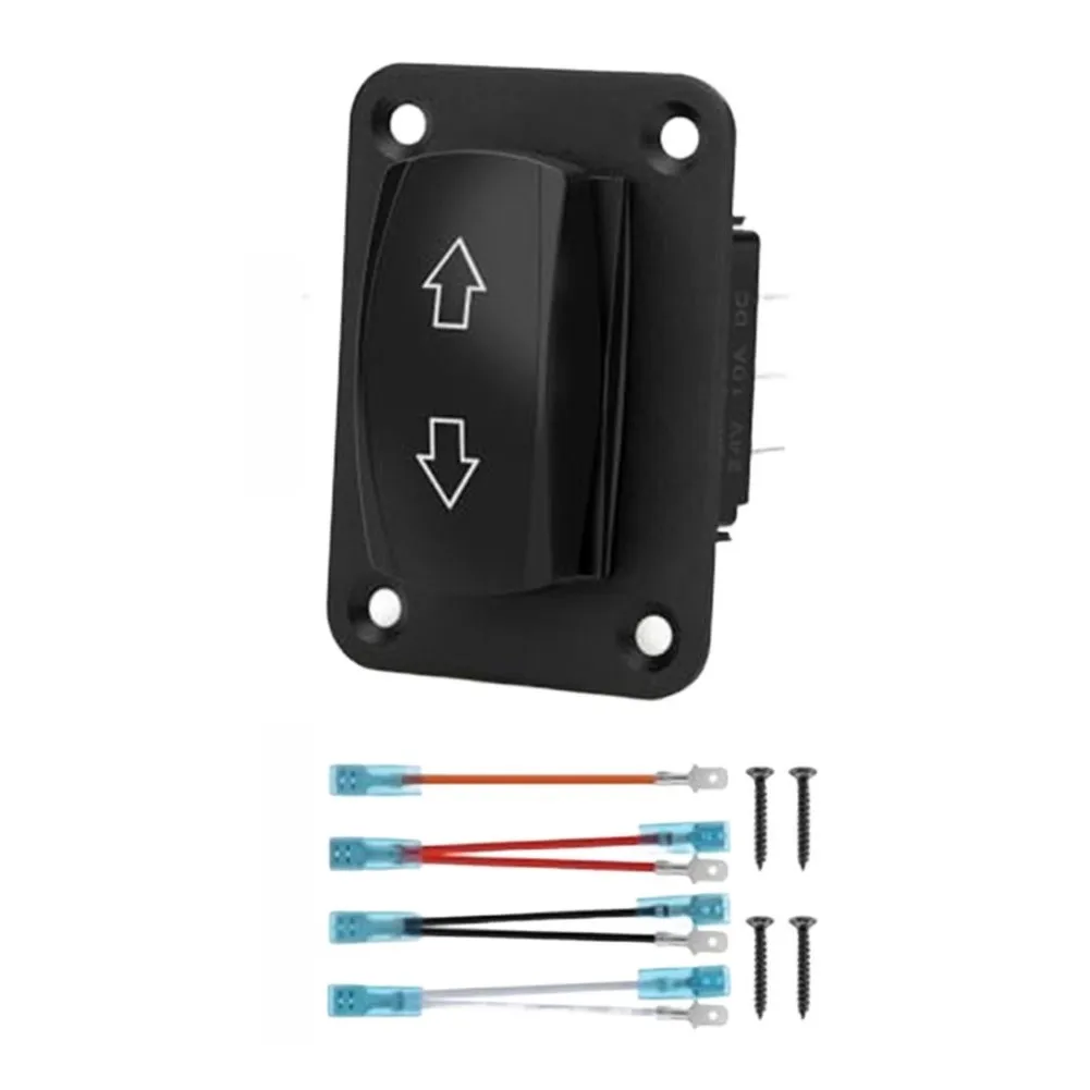 1PCS Up Down Momentary Reverse Switch 12V/24V DPDT 7 Pin Arrow Rocker Toggle= Polarity Reversing Switch For RV & Trailer Use