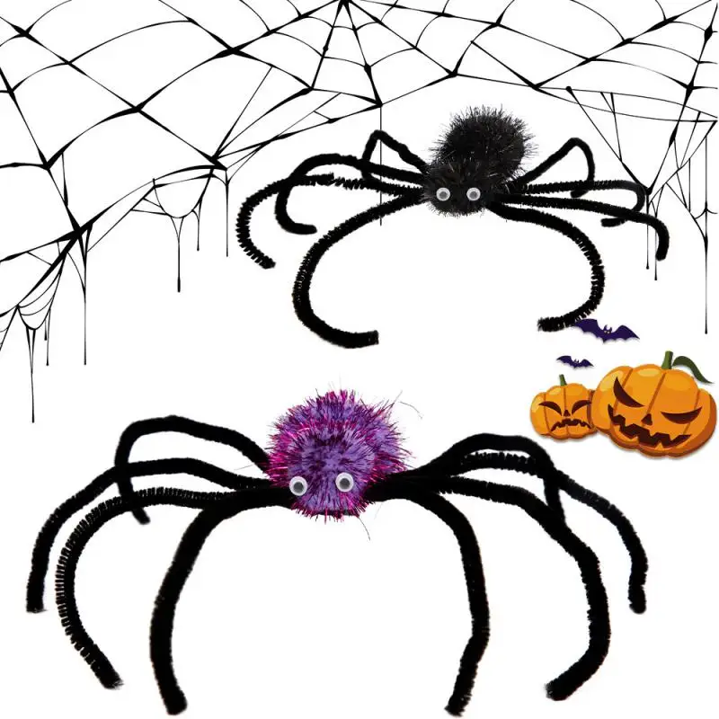 Spider Haircard Trattamento dell'orlo Riutilizzabile Terribile Forcina Simulazione Carta che emette Design unico Accessori fantasmi sorprendenti