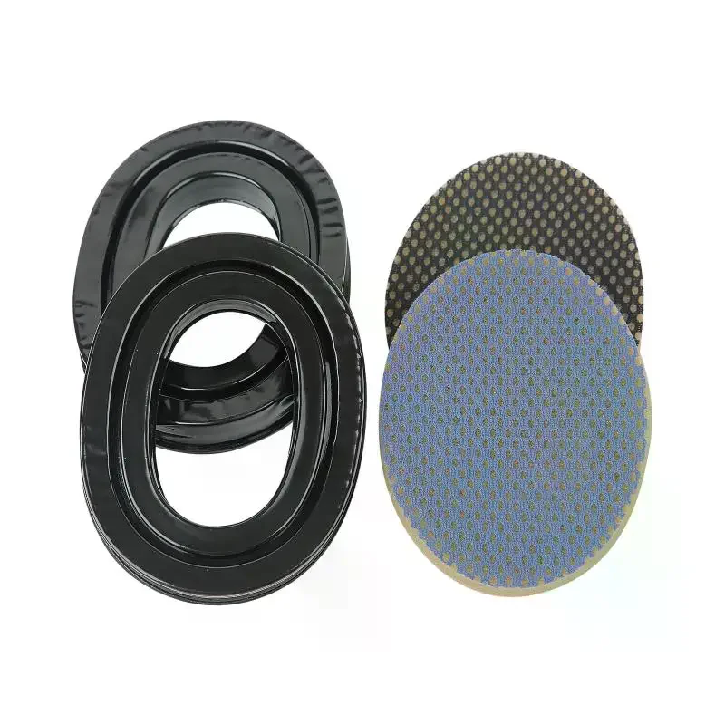 Gel Ear Pads For  EarmuffsBlack Comfort Replacement Ear Muffs Cushions Personal Protective Equipment PPE For Noise Redu