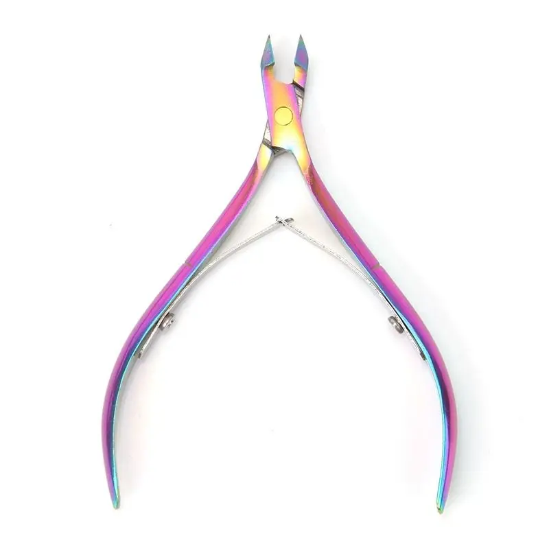 Cortacutículas de Colores, 1 Pieza, Tijeras para Cutículas, Herramienta para Remover Piel Muerta, Herramienta para Arte de Uñas para Salón de Belleza