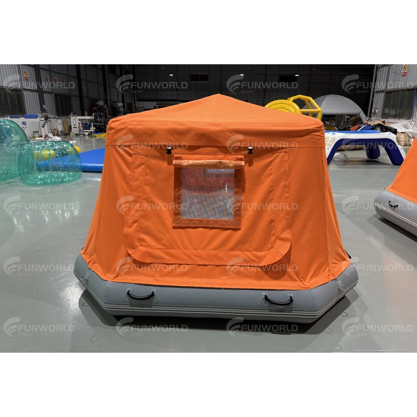 Hot Sale Raft Camping Fishing Water Games Inflatable Shoal Floating Tent