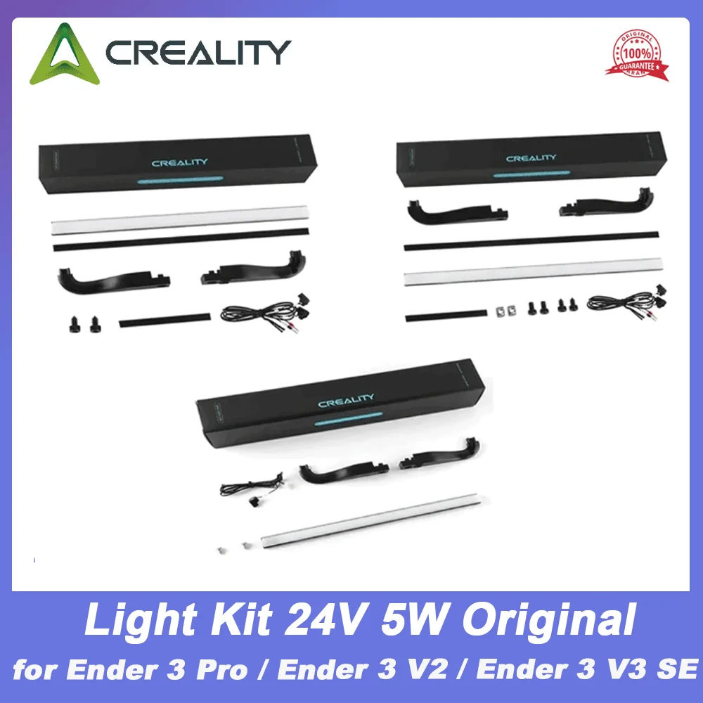 

Creality Ender 3 S1 LED Light Kit 24V 5W Original 3D Printer Parts LED Light Bar for Ender 3 Pro / Ender 3 V2 / Ender 3 V3 SE