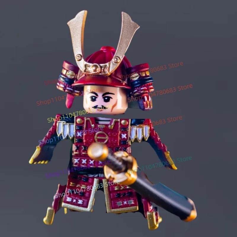 

Строительные блоки MOC в сборе, серия самурая, минифигурка, доспехи, оружие, аксессуары, коллекция игрушек, подарок на праздник