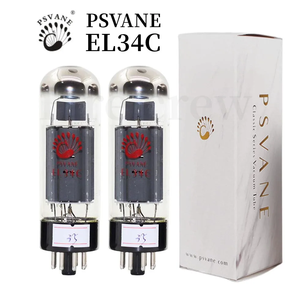 Fire Crew PSVANE EL34C VacuumTube Audio Valve Replaces 5881 6L6G 6CA7 KT77 EL34 Tube Amplifier HIFI Audio Amplifier Matched Quad