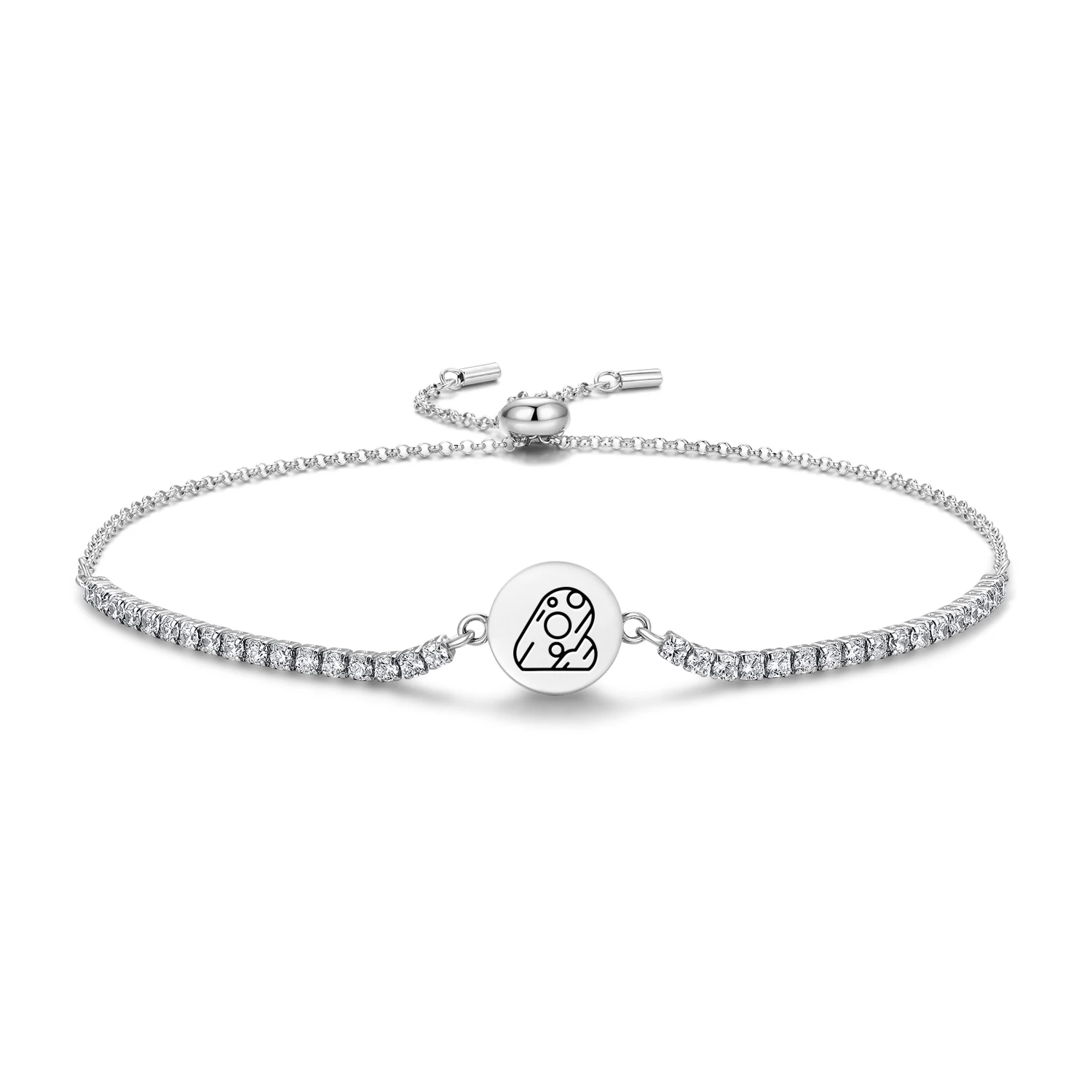 

Easter Island Rapa Nui Pu o Hiro Bracelet 925 Sterling Silver Symbol Adjustable Tennis Zircon Chain for Women Jewelry Popular