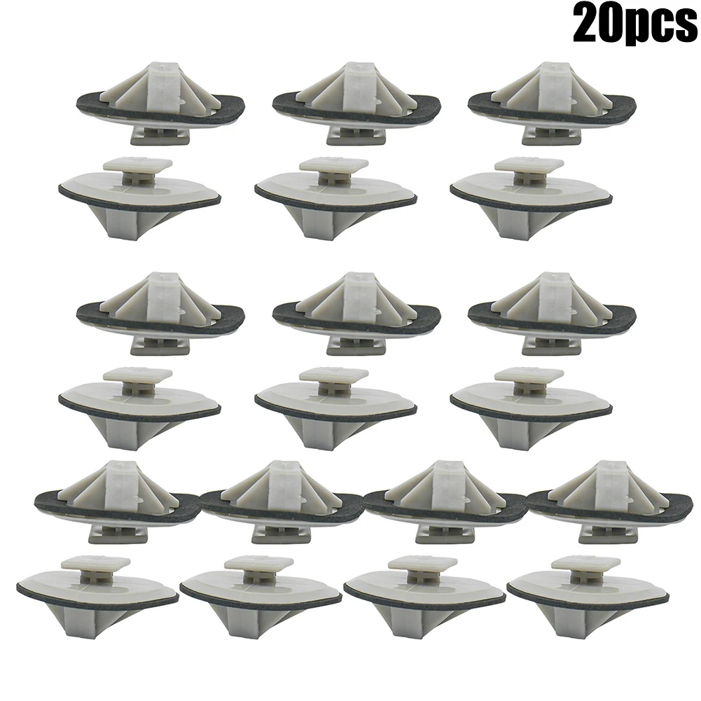 

Set Molding Retainer Clips Stem Length: 10mm 12174B BP4L-51-SJ3 Color: Gray Fits Hole Size: 26mm Quantity: 20Pcs