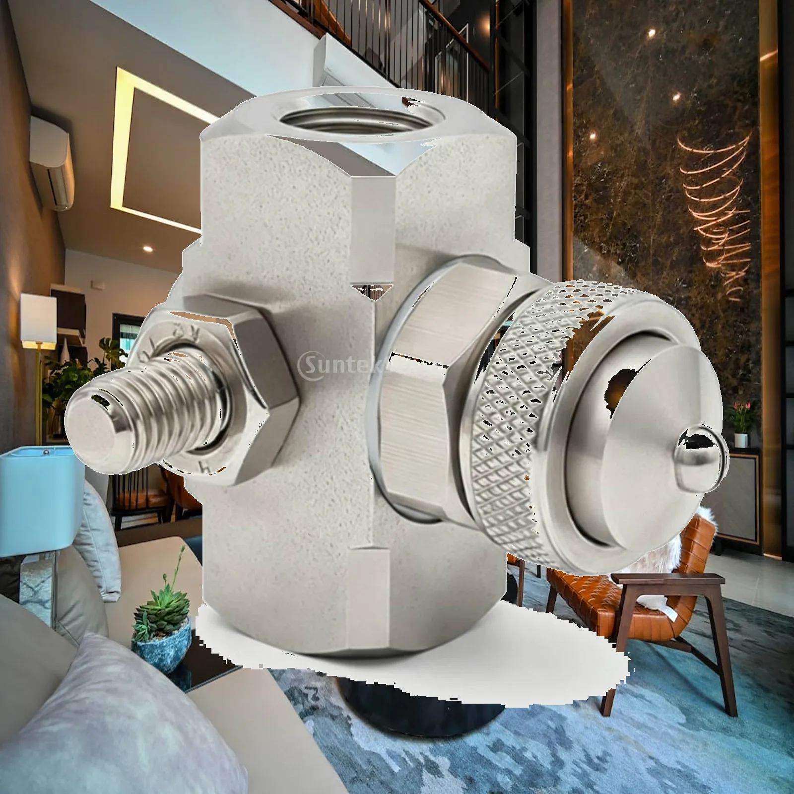 Adjustable Spray Nozzle Stainless Steel Fine Mist Atomizer Head for Cooling Fog System and Industrial Spraying