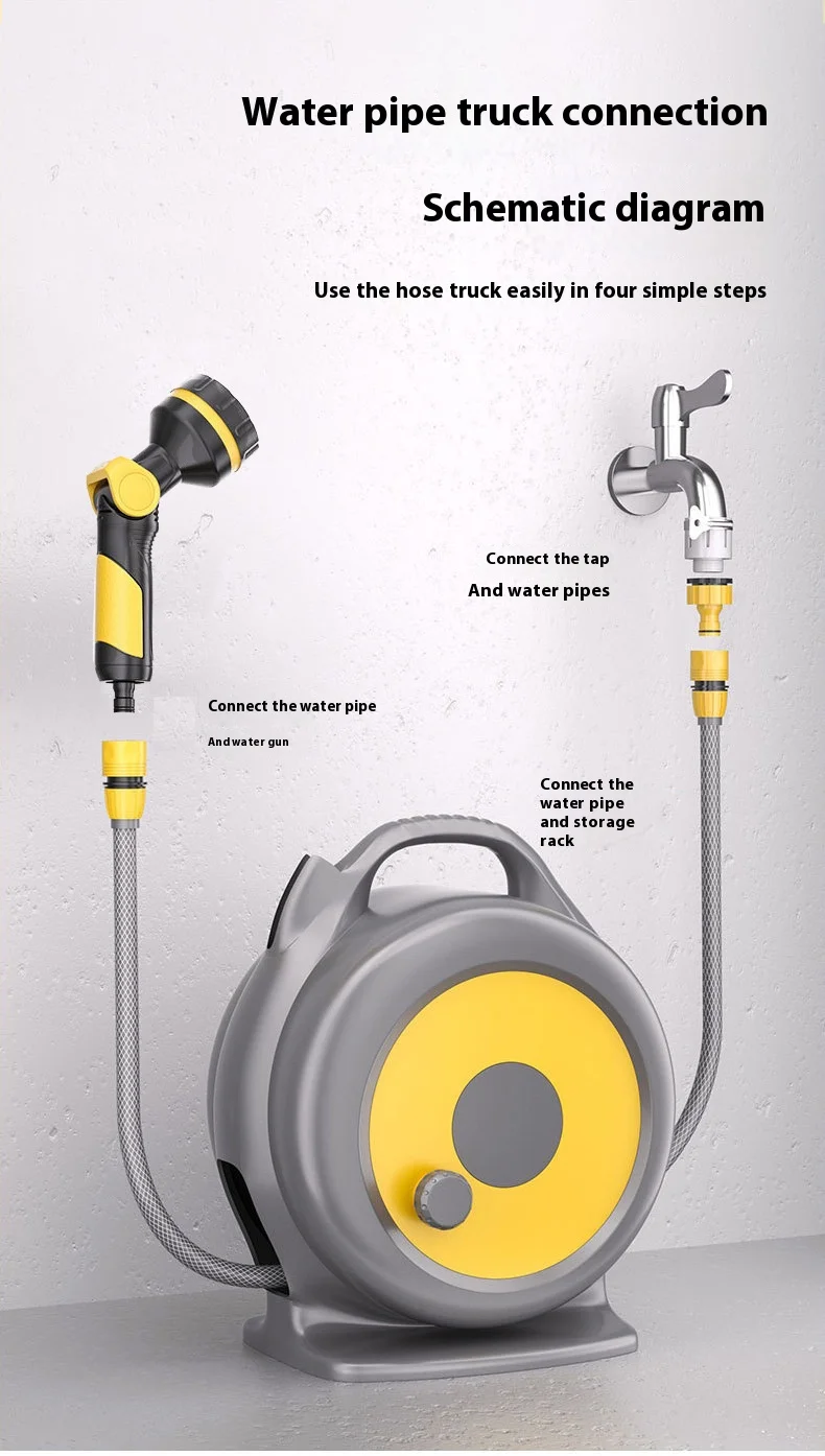 Non è necessario installare un strumento multifunzionale per l'irrigazione del giardino, tubo per uso domestico, rubinetto per autolavaggio, irrigazione di verdure, multifunzionale w