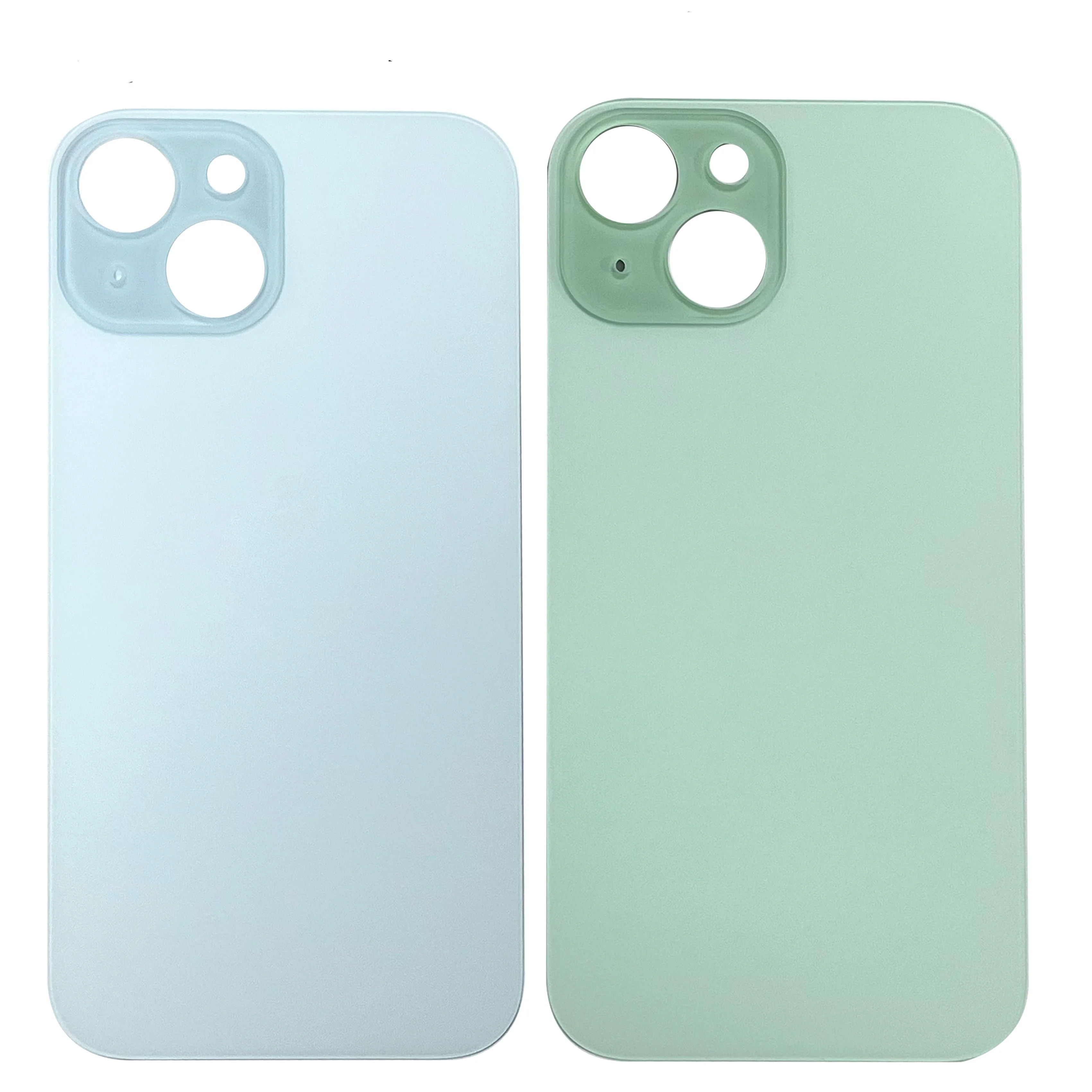 Back Glass+3M glue For IPhone 15-15Plus Back Cover Glass Fast Replacement Housing Battery Cover Big Hole Rear Glass