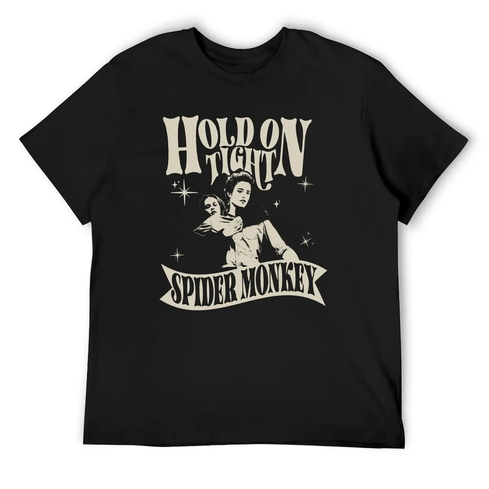 

Hold On Tight Spider Monkey T-Shirt anime tshirt boys whites mens big and tall t shirts