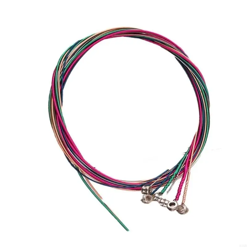 

6 Pcs Folk Guitar Stainless Steel Wire Strings Classical Strings Replacement 6-String Guitar Strings Perfect Intonation