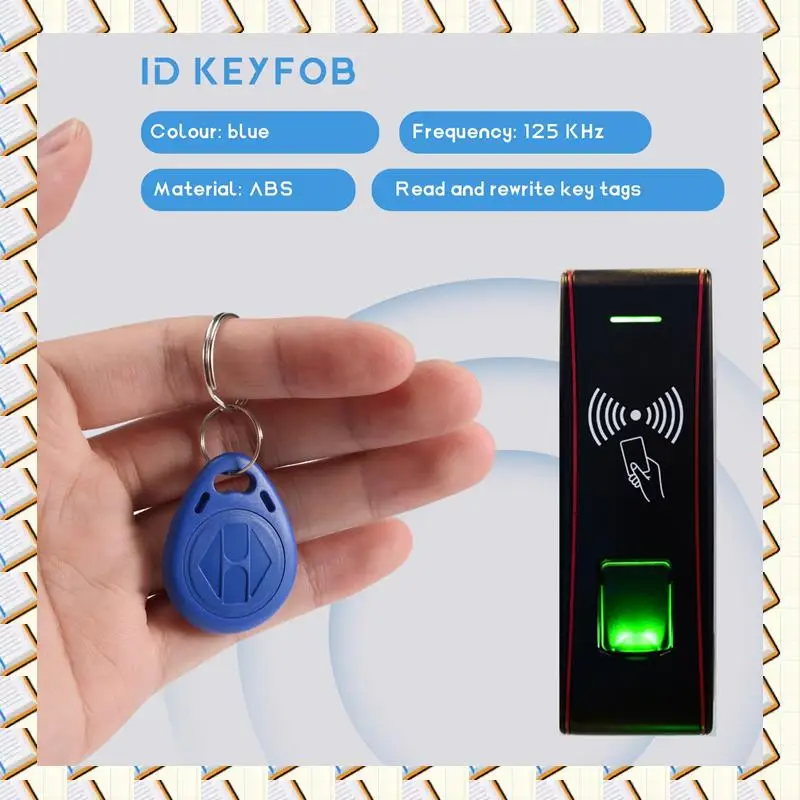

A14M 50 PCS Writable 125Khz RFID Key Fob Proximity ID Card Token Tag Rewritable T5577 Universal