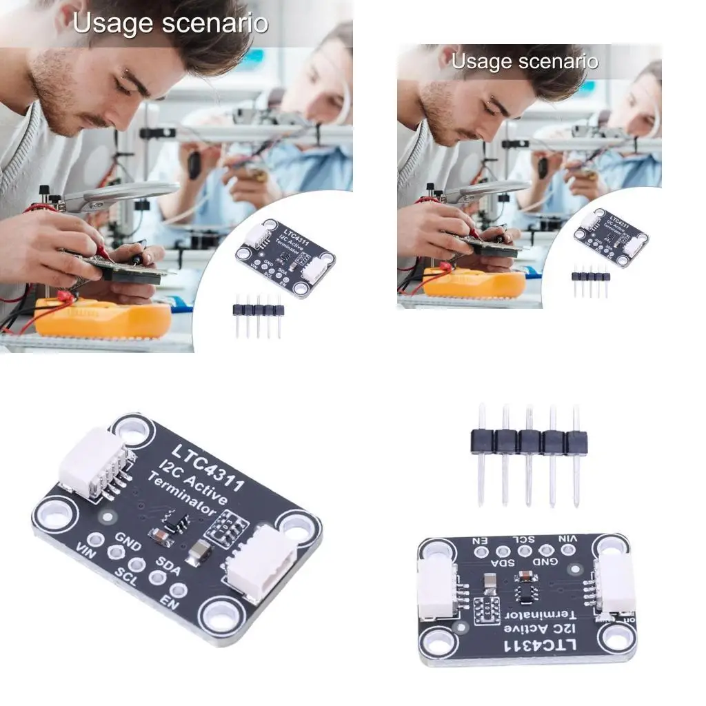 

652F Portable LTC4311 I2C Extender I2C Active Terminators for DIY Enthusiasts and Educational Experiments