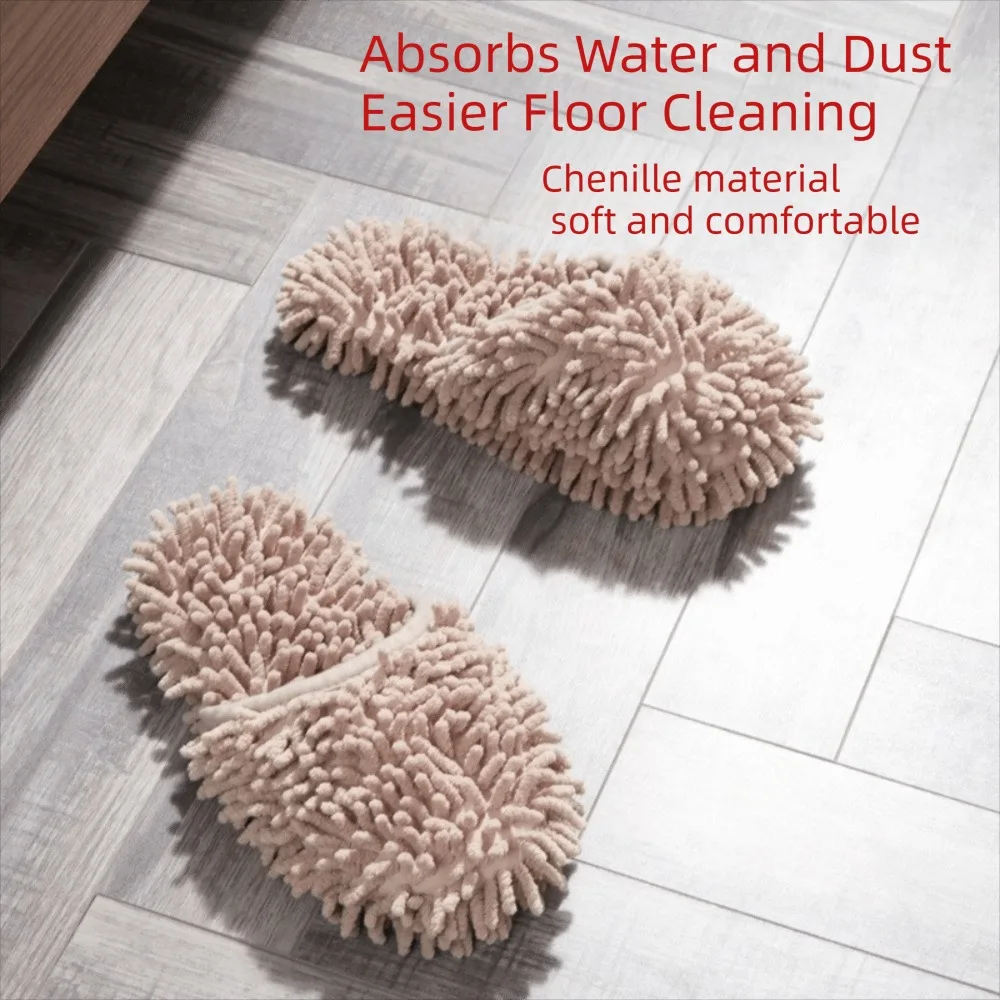 Absorbent Chenille Sucking Water Slippers Microfiber Washable Mopping Slippers Soft Multifunction Dust Cleaning Slippers Kitchen - view 4