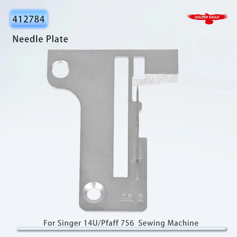 #412784 Rolled Hem Throat Plate Fits Singer Serger Models 14U Series, Pfaff 756 Sewing Machines