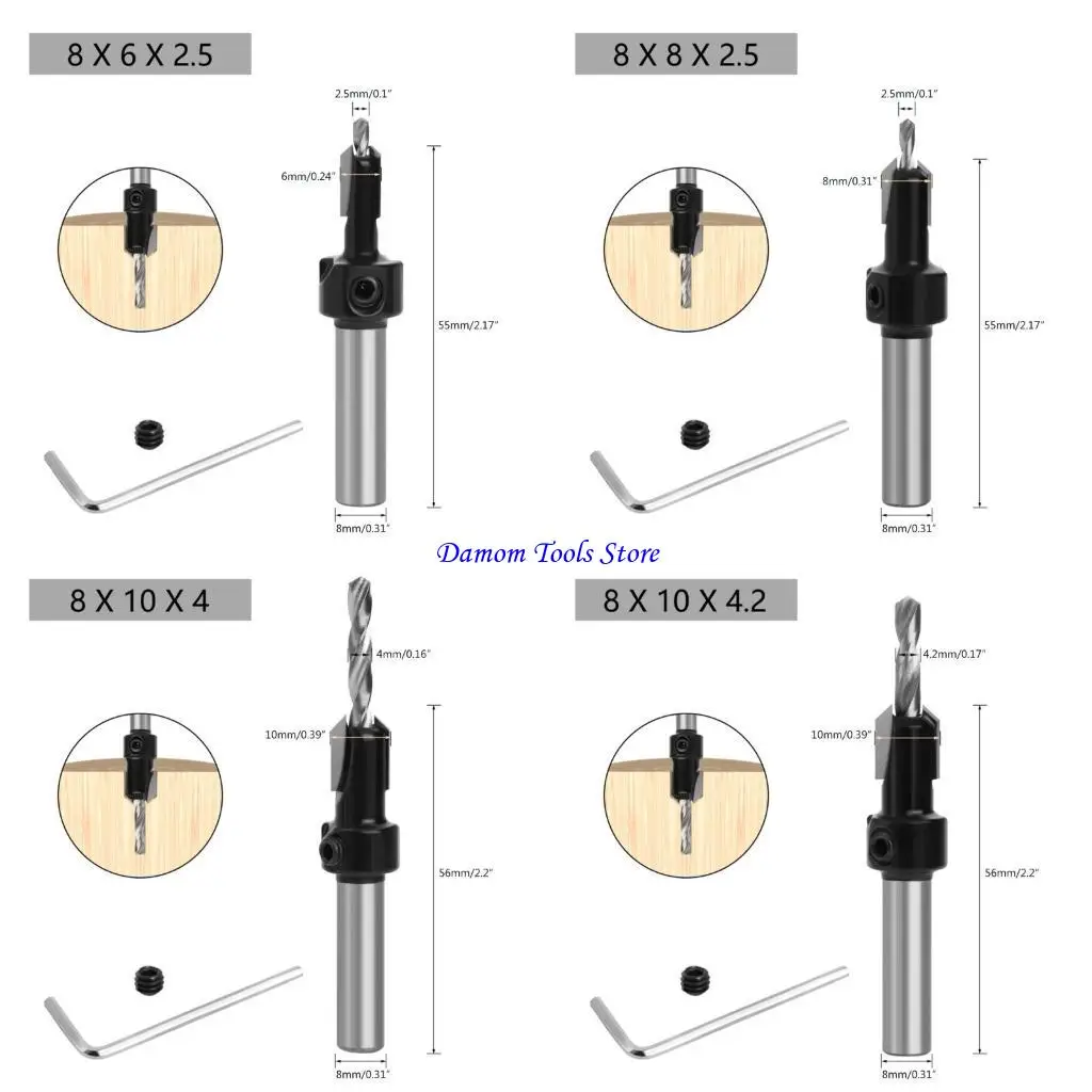 

57be 8/10 мм хвостовика сборочной цифры.