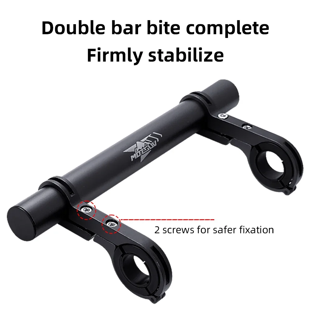 10/20/30cm Bicycle Handlebar Extended Bracket MTB Headlight Mount Extented Bar Road Mountain Bike Handlebar Extender Rack Parts