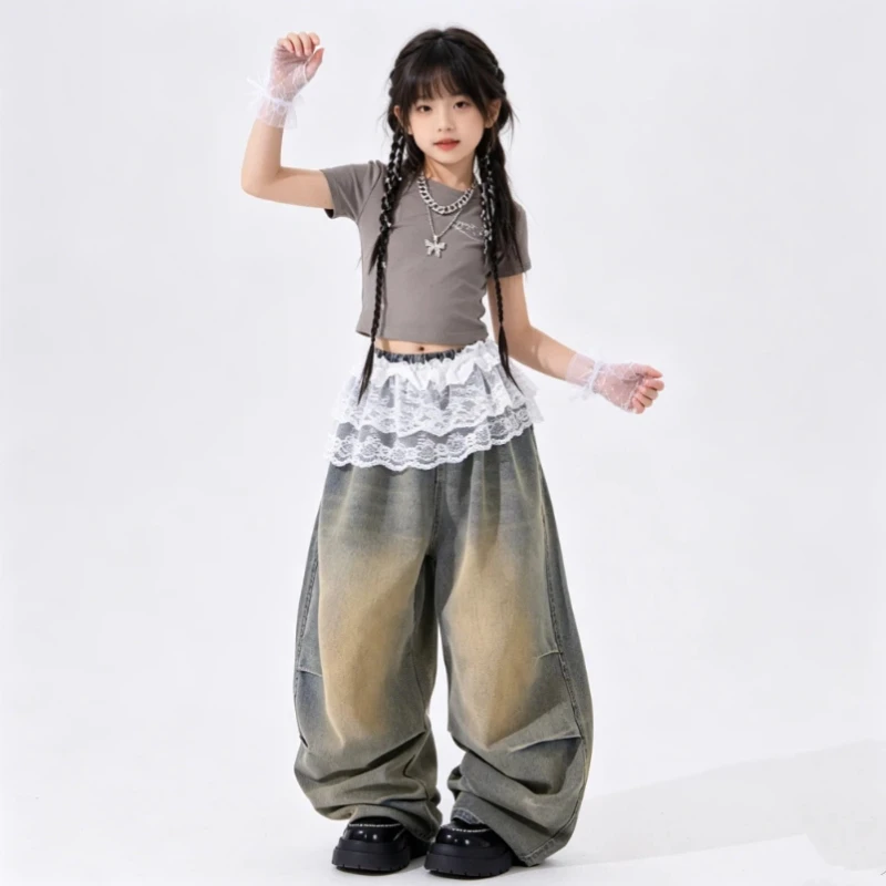

Jazz Dance Girls' Costumes, Children's Street Dance Performance Costumes, Girls' Dance Costumes, Children's Performance Costumes