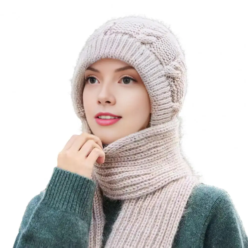 قبعة الطقس المتينة وشاح قبعة مجموعة أغطية الرأس الشتوية الحرارية إكسسوارات الطقس المرنة المريحة للأنشطة الخارجية