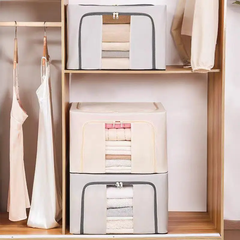 

Large Capacity Oxford Cloth Storage Box Home Use Waterproof Clothes Storage Box Dormitory Quilt Miscellaneous Goods Storage Box
