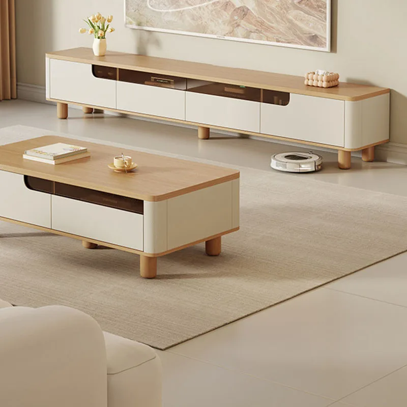 Wooden Beauty Tv Stands Big Size Salon Save Space European Universal Aesthetic Tv Table Modern Archivadores Room Decorations
