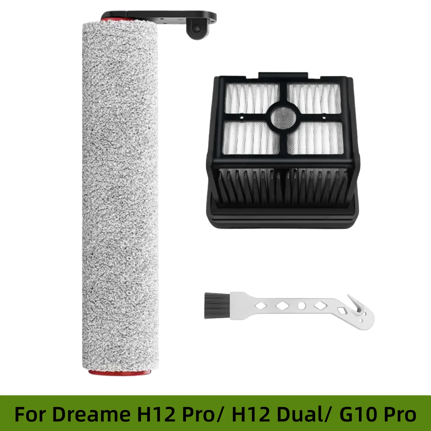 For Dreame H12 Pro / H12 Dual / G10 Pro Handheld Wet and Dry Vacuum Cleaner Spare Parts Roller Brush HEPA Filter Replacement