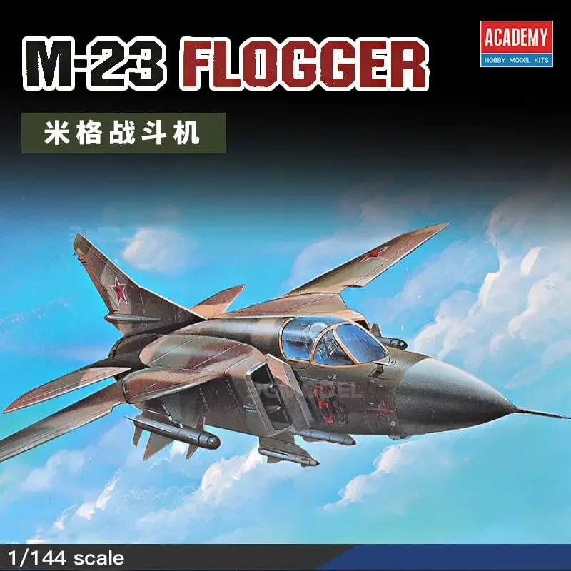 Academy Assembly Aircraft Model Kit 12614 Mig-23 FLOGGER MiG Fighter 1/144 Scale