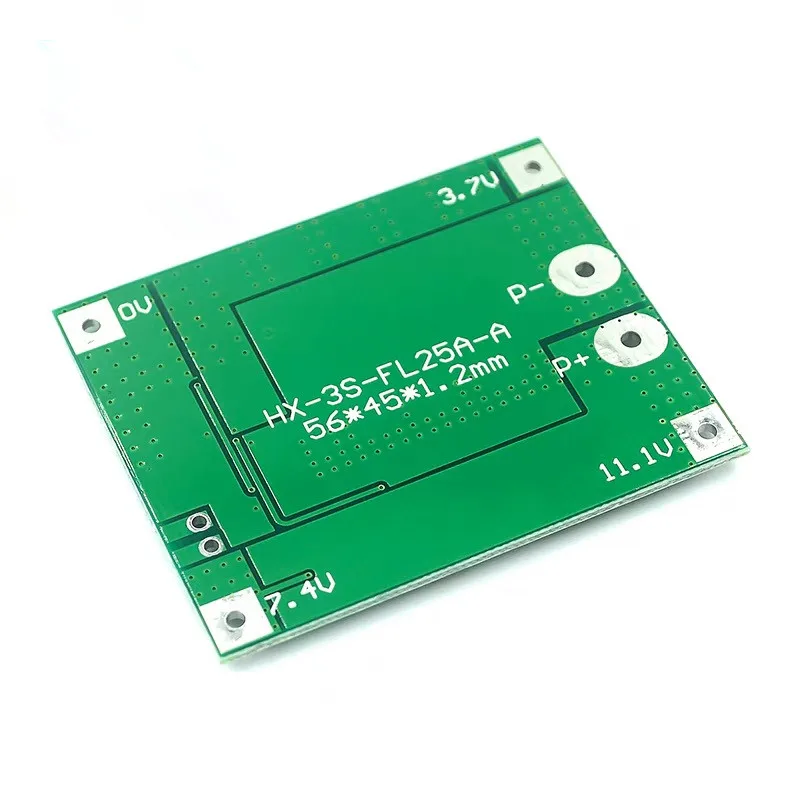 3S 25A Li-ion 18650 BMS PCM Battery Protection Board BMS PCM With Balance For li-ion Lipo Battery Cell Pack Module DIY