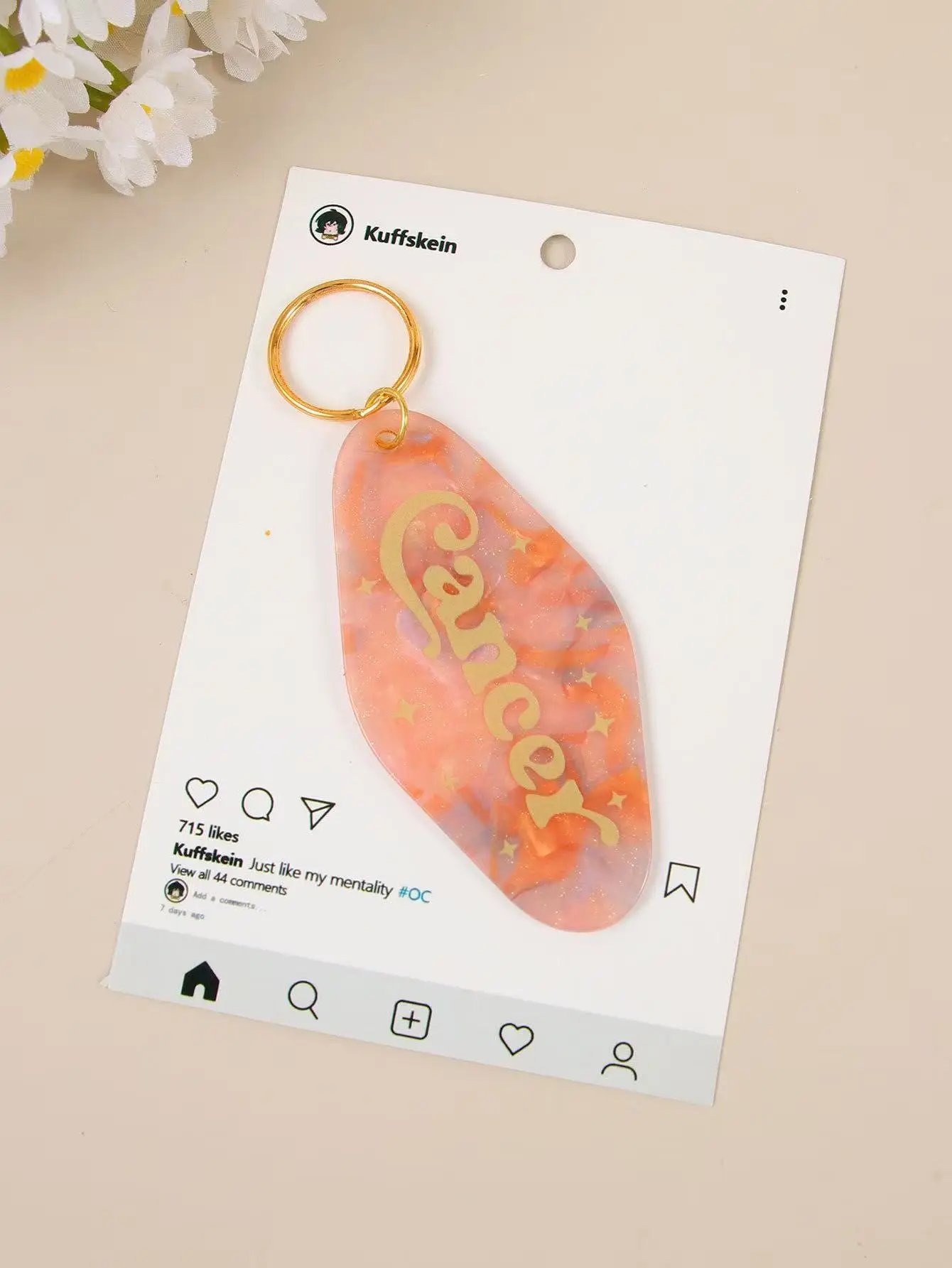 20 قطعة/الوحدة عبر الحدود الساخن DIY كوكبة فلاش الوردي الاكريليك بطاقة الماس قلادة مفتاح سلسلة حقيبة قلادة #5